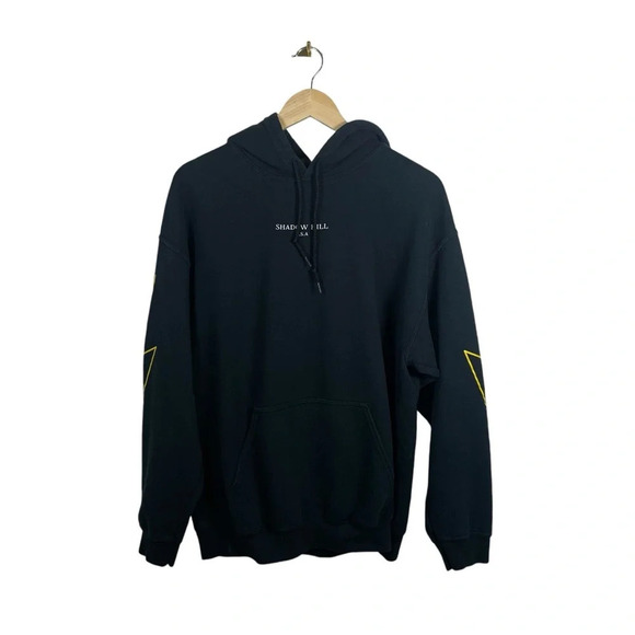 Shadow Hill USA Unisex Lightning Bolt Hoodie in Black Size M - Picture 4 of 10